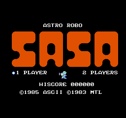 Astro Robo Sasa (Japan) Title Screen